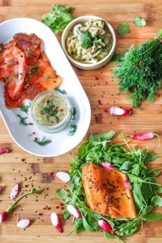 Le Saumon Gravlax Fve de Tonka et Curry Breton 500 gr